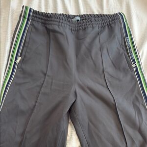 Prada Gray Sweatpants with Athletic Stripes